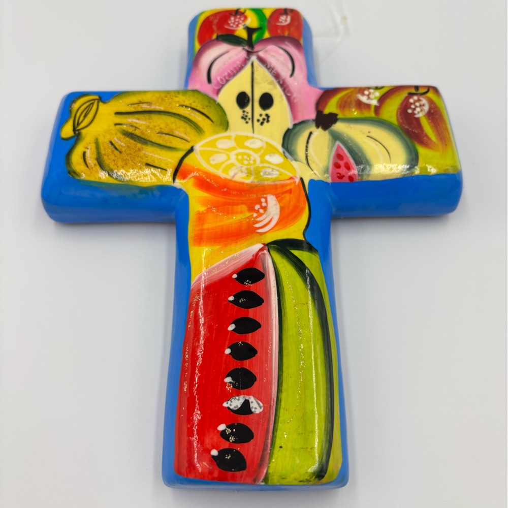 Talavera Mexican Folk Art Wall Hanging HandPainted